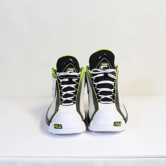 Fila Grant Hill 2 White/Black/Lime Men's Athletic Basketball Shoes NWT