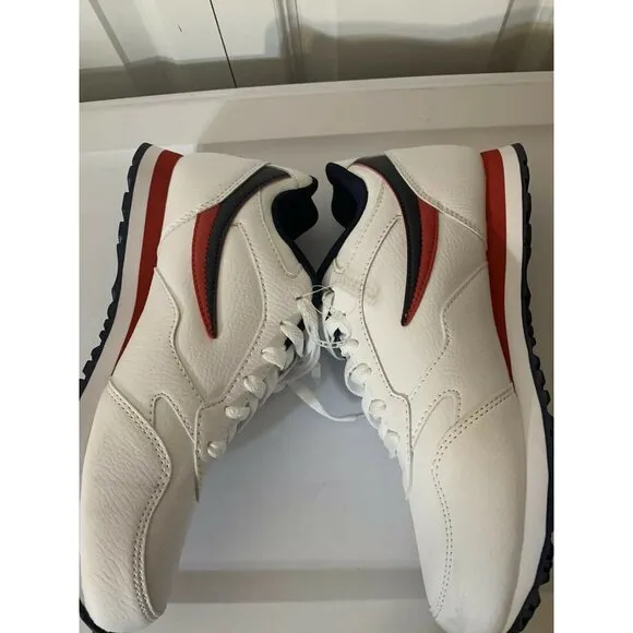 Fila Men's Sz 8 A-Low White Red White Blue‎ Sneakers Shoes