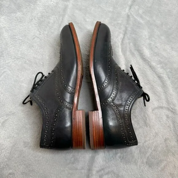 Florsheim by Duckie Brown Dress Shoes Mens Size 9.5 Blue Lace Oxford Workwear