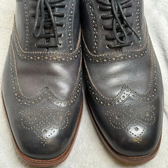 Florsheim by Duckie Brown Dress Shoes Mens Size 9.5 Blue Lace Oxford Workwear