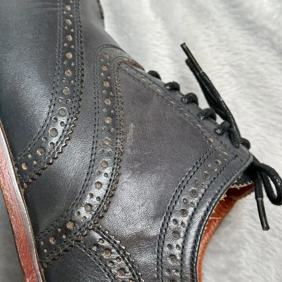 Florsheim by Duckie Brown Dress Shoes Mens Size 9.5 Blue Lace Oxford Workwear