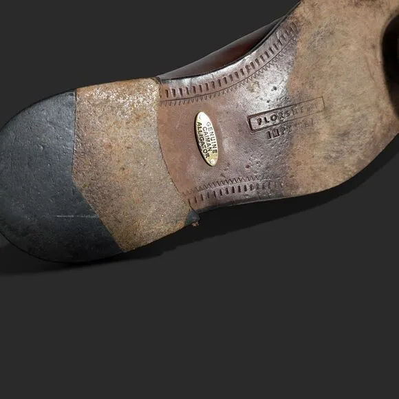 Florsheim Cayman Alligator Dress Shoes 8D‎ | Mens Elegant Formal Footwear