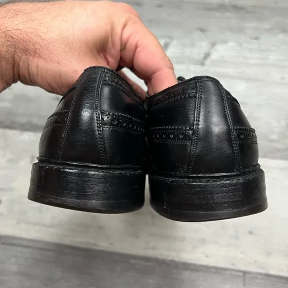 Florsheim Imperial 92604 Black Kenmoor Longwing Wingtips 10.5 C