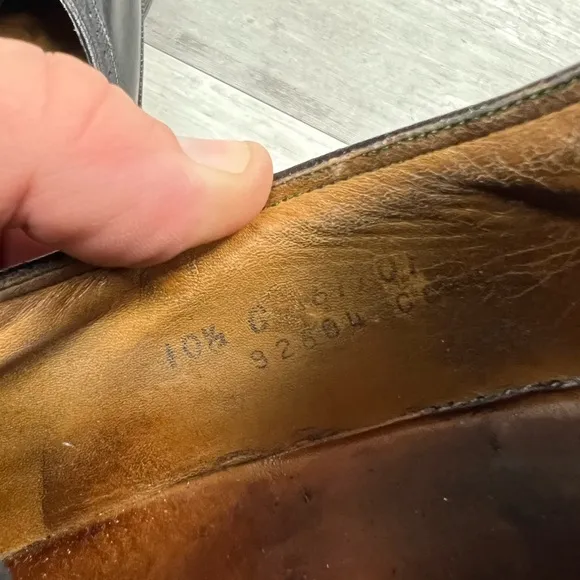 Florsheim Imperial 92604 Black Kenmoor Longwing Wingtips 10.5 C