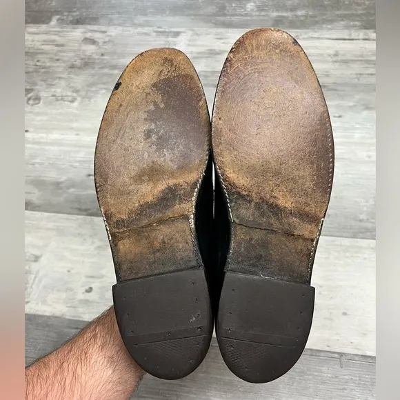 Florsheim Imperial 92604 Black Kenmoor Longwing Wingtips 10.5 C