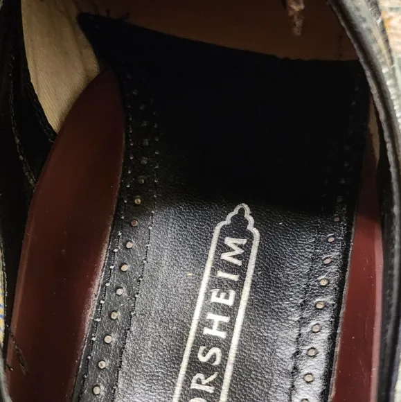 FLORSHEIM men's Lexington Wing- tip Oxford Leather Shoes size 10 wine