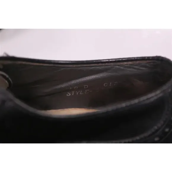 Footjoy Style 5518 Black Wingtip Leather Golf Dress Shoes Men's US 10 D