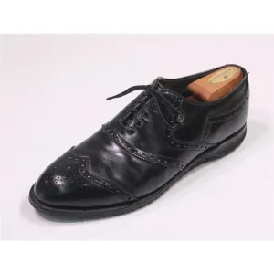 Footjoy Style 5518 Black Wingtip Leather Golf Dress Shoes Men's US 10 D