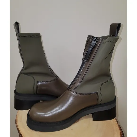 Free People × E8 BY MIISTA Doris Khaki Boots