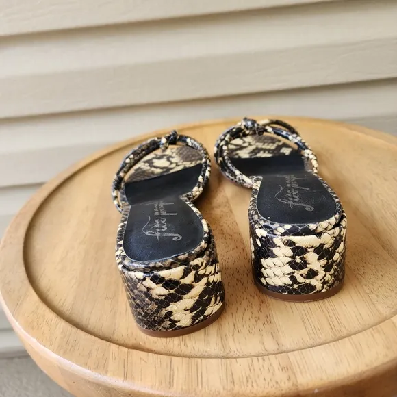 Free People Petra snake print sandals