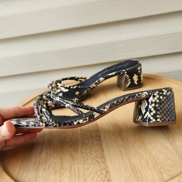 Free People Petra snake print sandals