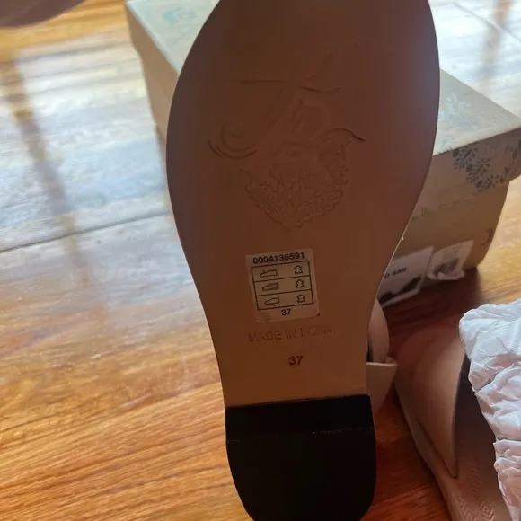 Free People Sun Peaks Embellished Sandals in Sandbar 37 New
