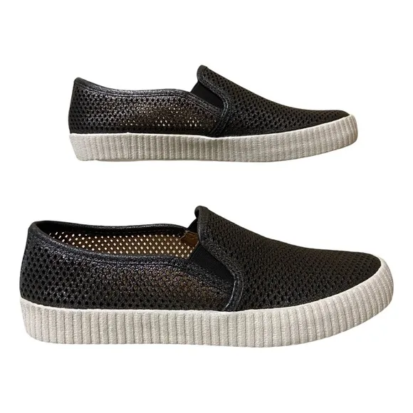 Frye Camille Metallic Perforated Slip On Casual Shoes — 3471118-PEW