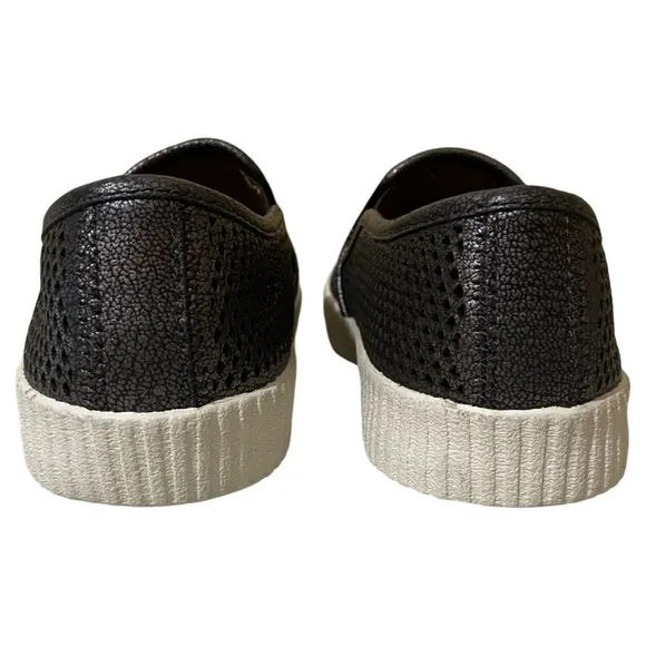 Frye Camille Metallic Perforated Slip On Casual Shoes — 3471118-PEW