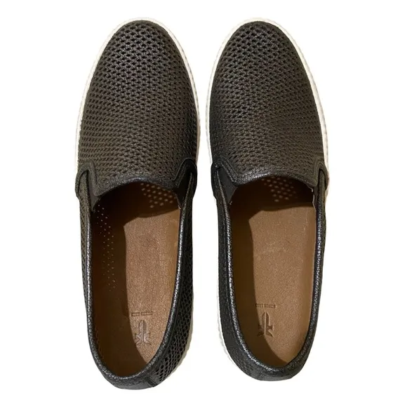 Frye Camille Metallic Perforated Slip On Casual Shoes — 3471118-PEW