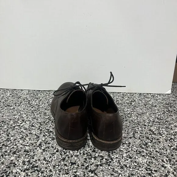 Frye Mens Lace Up Brown Oxford Dress Shoes Size 9.5