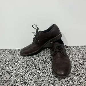 Frye Mens Lace Up Brown Oxford Dress Shoes Size 9.5