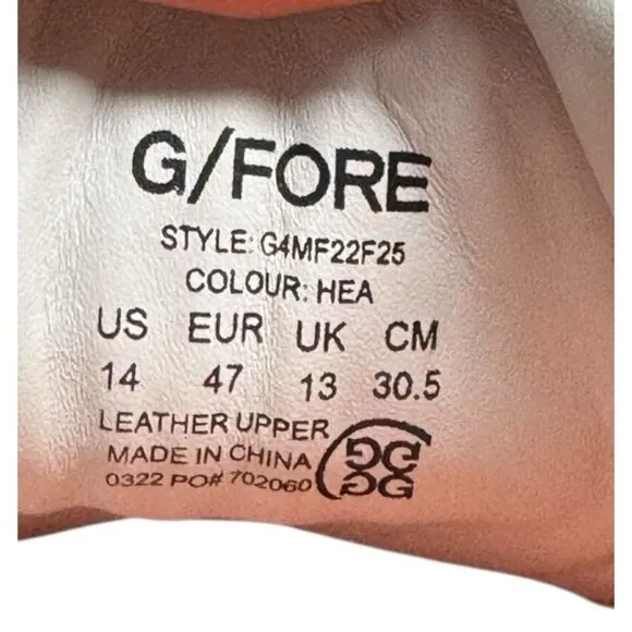 G Fore Golf Disruptor S Street Gray Wool Shoes Men’s Size 14 Slip On NEW