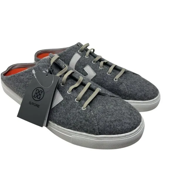G Fore Golf Disruptor S Street Gray Wool Shoes Men’s Size 14 Slip On NEW