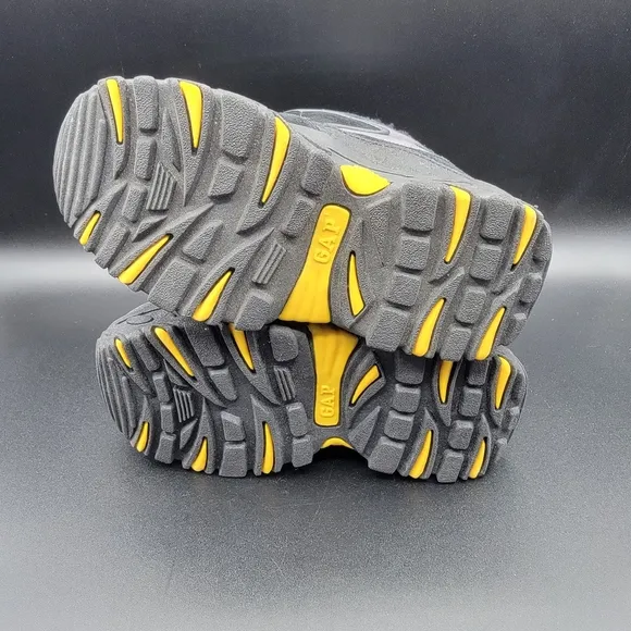 Gap Little Kids Snow Boots Sz 13 Black Grey Yellow 3M Thinsulate Insulation New