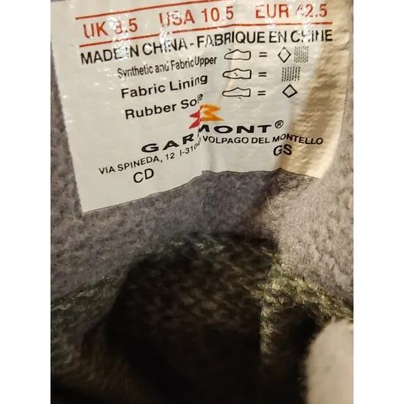 Garmont Gore-Tex Women's Gray Hiking Boots Thinsulate Ultra Insulation Size 10.5
