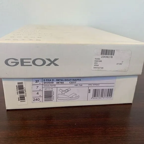 Geox leather piss  lightweight waterproof wedge  sandal size  9 and 10,5