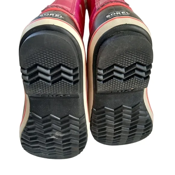 Girls Boots Sorel Yoot Pac Nylon Waterproof Rubber Soles Sherpa C…