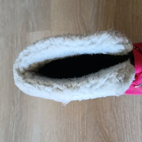 Girls Boots Sorel Yoot Pac Nylon Waterproof Rubber Soles Sherpa C…