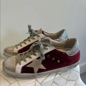 Golden Goose Women's Red superstar and Silver Sneakers