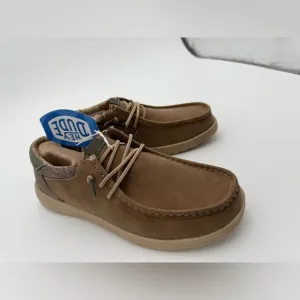 Hey Dude Suede Casual Shoe for Men, Size 11 - tan paul nut. Shoes