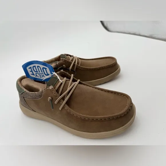 Hey Dude Suede Casual Shoe for Men, Size 11 - tan paul nut. Shoes