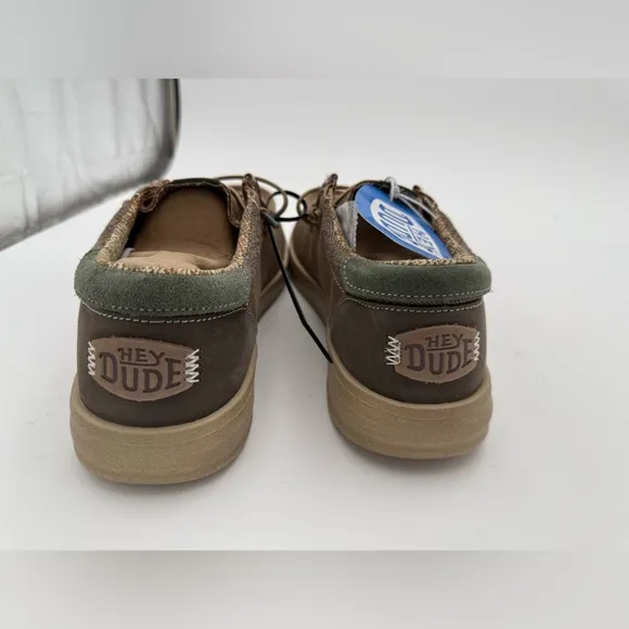 Hey Dude Suede Casual Shoe for Men, Size 11 - tan paul nut. Shoes