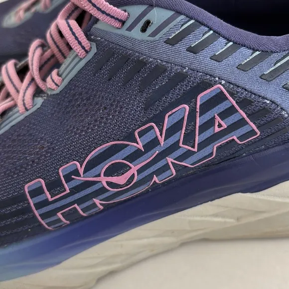 Hoka One‎ One Bondi 6 Marlin Purple Pink Running Sneakers Shoes Women’s Size 9D