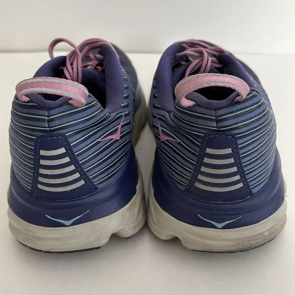 Hoka One‎ One Bondi 6 Marlin Purple Pink Running Sneakers Shoes Women’s Size 9D