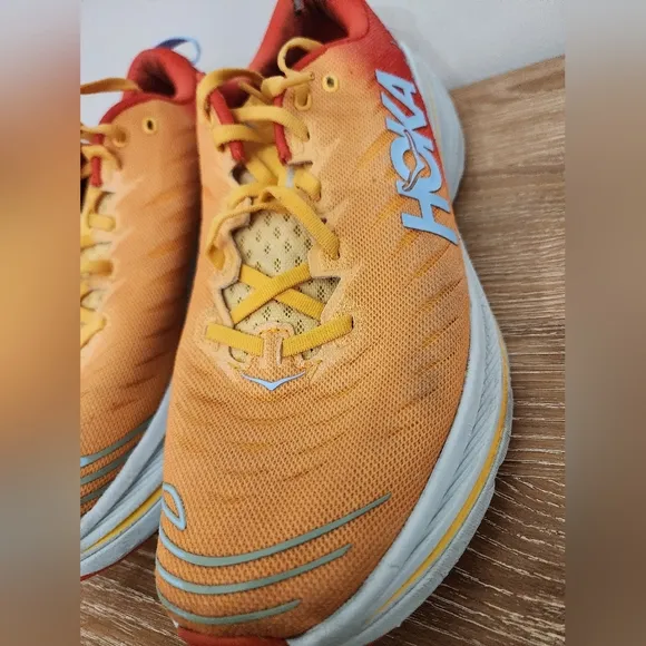 Hoka One One Bondi X Fiesta Amber Yellow Men's Running Shoes Sneakers Size 13