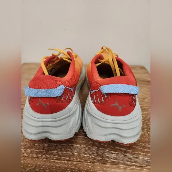 Hoka One One Bondi X Fiesta Amber Yellow Men's Running Shoes Sneakers Size 13