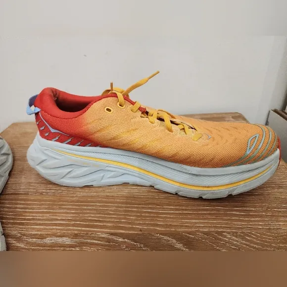 Hoka One One Bondi X Fiesta Amber Yellow Men's Running Shoes Sneakers Size 13