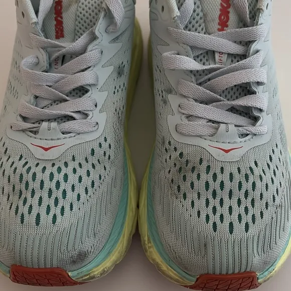 Hoka‎ One One Clifton 7 Womens Size 8 Blue Athletic Shoes Sneakers 1110509