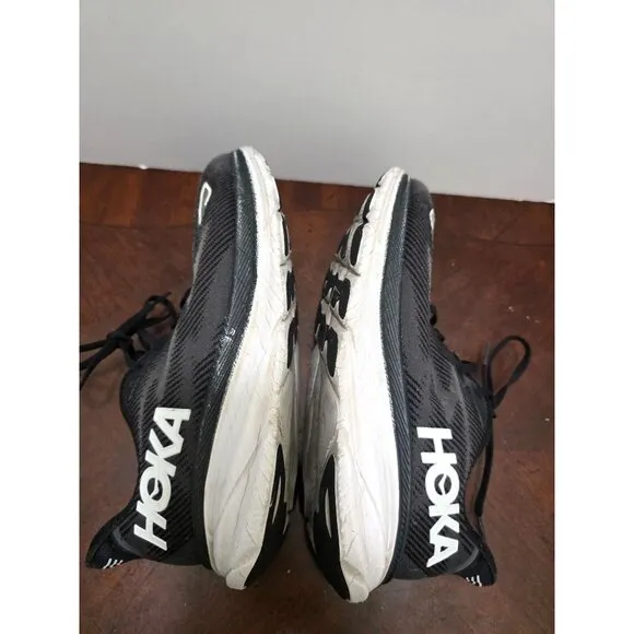 HOKA ONE ONE Clifton 9 Black Athletic Running Shoes Men's Cushioned Performance