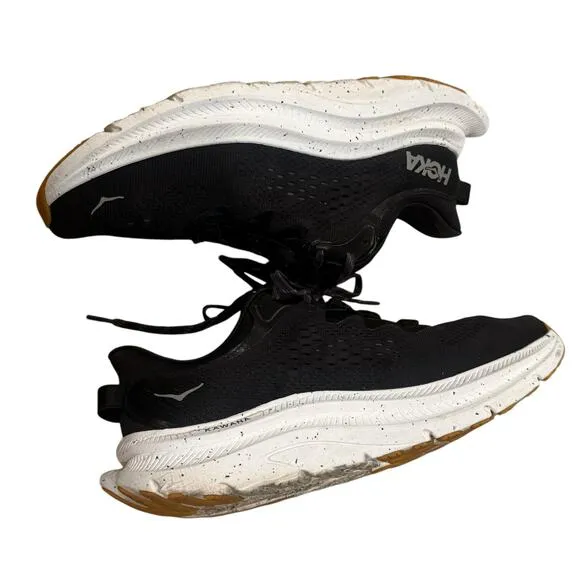 Hoka One One Kawana 2 Mesh Athletic Shoes Sneakers Black White Size US 11D
