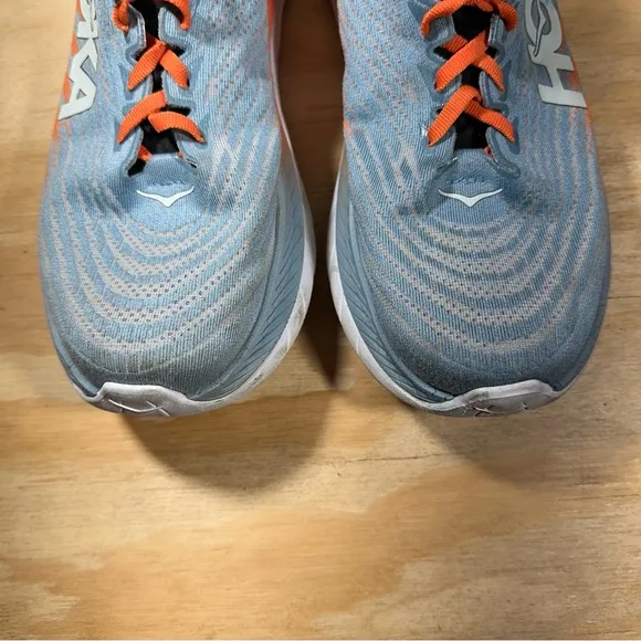 Hoka One One Mach 5 Blue Orange Sneakers  Men’s Size 9.5