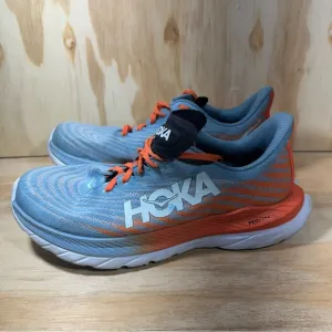 Hoka One One Mach 5 Blue Orange Sneakers  Men’s Size 9.5