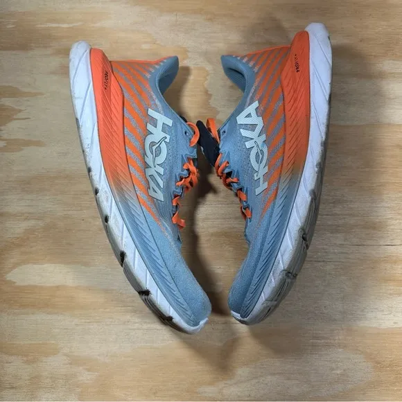 Hoka One One Mach 5 Blue Orange Sneakers  Men’s Size 9.5