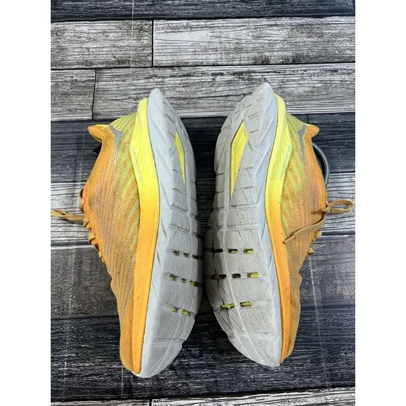 Hoka One One Mach 5 Shoes Mens Size 9.5D‎ Yellow 1127893-RYEP Running Walking