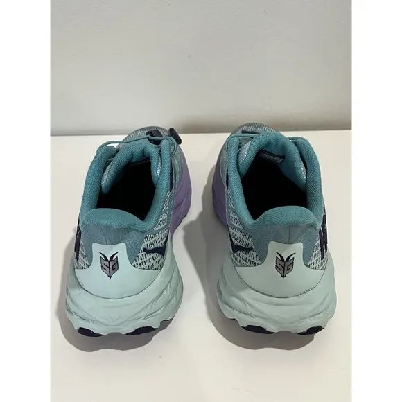 Hoka One One Speedgoat 5 Sneakers Youth Sz 6.5MD Ocean Mist Lilac 1134470 OMLM