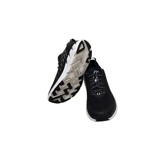 HOKA One Shoes Clifton 4 Black White Sneakers Size Women's 6.5