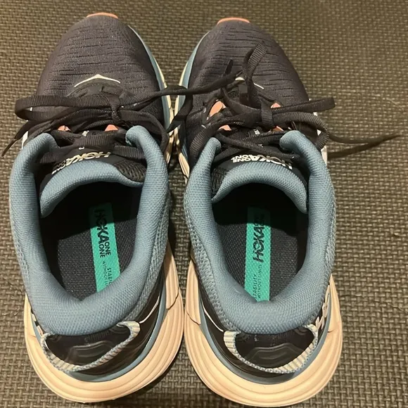 Hoka Women’s Gaviota 3s Size 7.5 Black and Blue Running Shoes