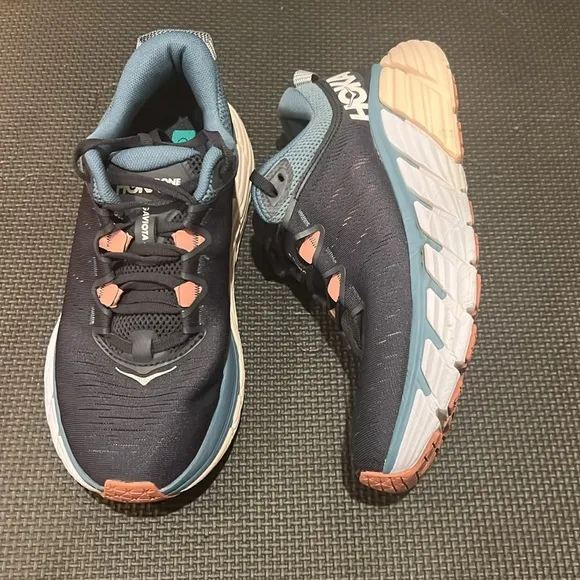 Hoka Women’s Gaviota 3s Size 7.5 Black and Blue Running Shoes