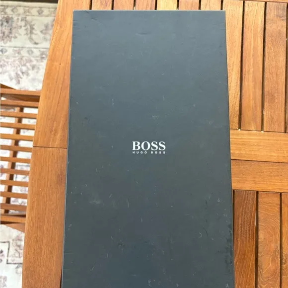 Hugo Boss Classic Black Leather Men's Dress Shoes