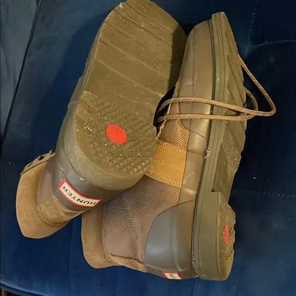 Hunter Brown Rain &amp; Snow Boots with Rubber Soles